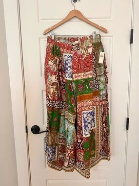 Wide Leg Scarf Pants
